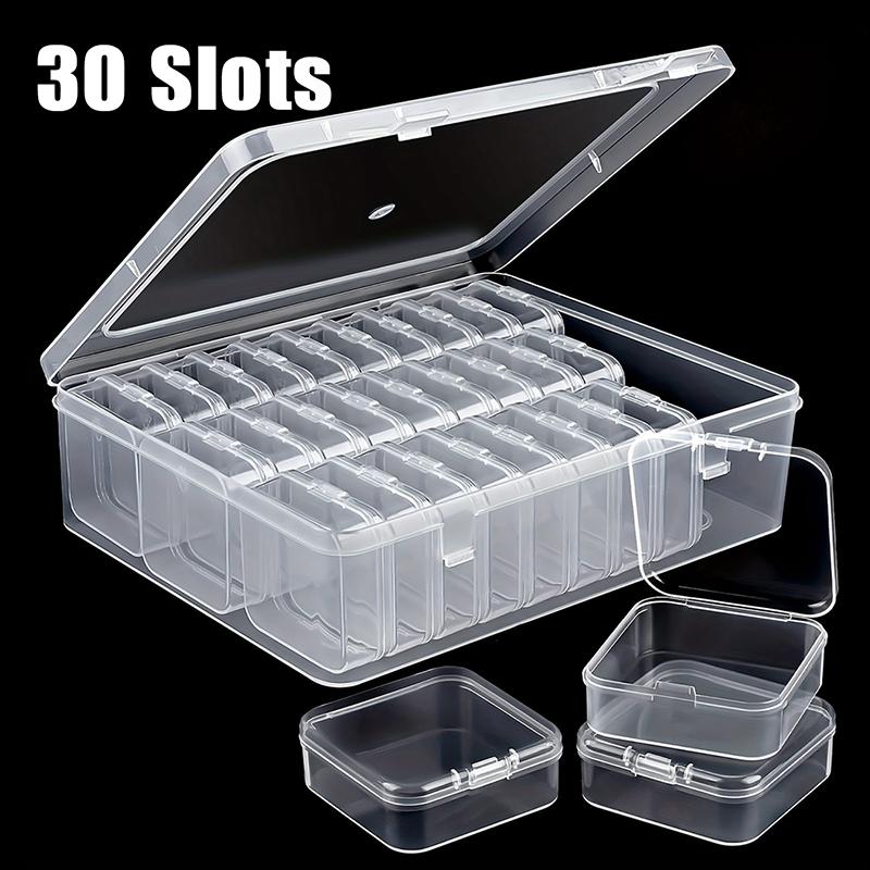 

Пластиковый ящик для хранения Сделай сам Алмазная вышивка Бусины Шармы Ювелирные аксессуары Органайзер Коробка Прозрачный Прямоугольный Органайзер для бусин