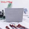 Boho Embroidered Travel Makeup Bag With Breathable Polyester For Daily Use