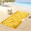 Smiley Emoji Pattern Towel Beach Towel Quick-drying for Travel Outdoor Sports Jogging Beach and Swimming