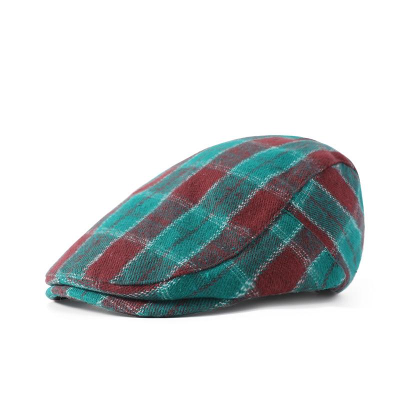 Cowboystoff Andetungehatt Herre Retro Fremoverlue Englandstil Beret Herre- og damehatt