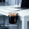 Multifunctional Desktop Cup Holder with Hooks Drink Storage Rack for Coffee Cups, Water Bottles, Pens, And Keys for Home, Work