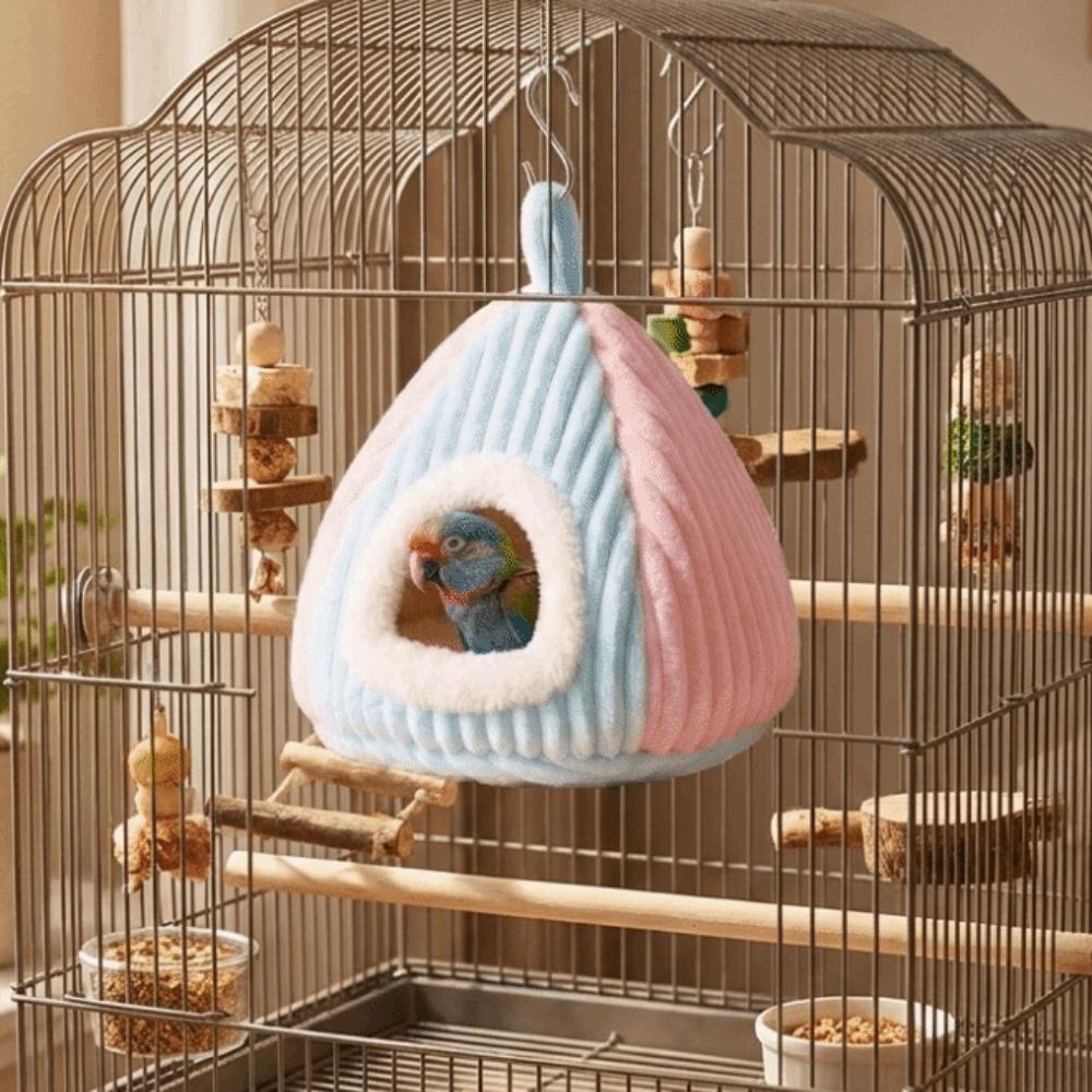 Bite Resistant Winter Bird House Warm Bird Hanging Hammock Windproof Bird Sleeping Nest Autumn