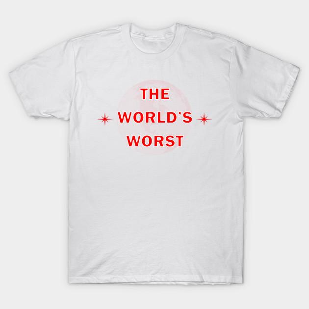

Unisex Fashion TShirt The Worlds Worst By Basement Mastermind Print TShirt Plus Size S-5XL T-Shirt 100%Cotton Tops O Neck Short Sleeve Tees 3XL білий