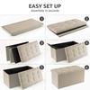 YOUDENOVA Folding Storage with Ottoman and Suitable for Living and Made of 160kg Weight Capacity Stool, Two-Seater, Storage, Footrest, Rooms,