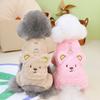 Cute Bear-Print Dog Sweater Winter Warm 4-Legged Pet Coat Small To Large Dogs In