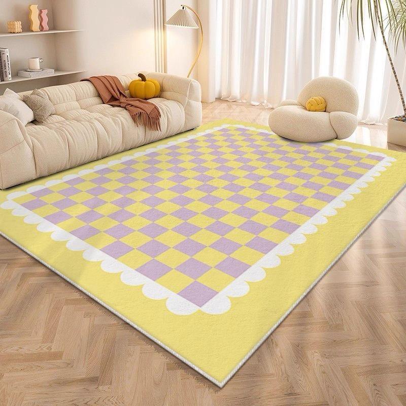 

Сертифицированный фланелевый ковер - Экологичный ковер для гостиной, Нетоксичный коврик для пола в спальне, Безопасный для детей домашний декор 80X120CM