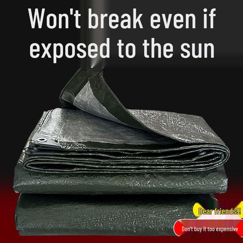 Waterproof & Sunproof Thickened Tarpaulin: Rainproof Cloth for Trucks, Tents, Sunshades, Outdoor Awnings, Balconies.
