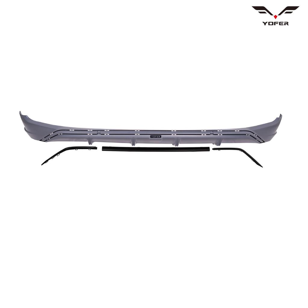 Compatible with Li Auto L9: YOFER body kit including front bumper, side skirts, rear wing, rear lip, rear bumper, corner protectors, front splitter.