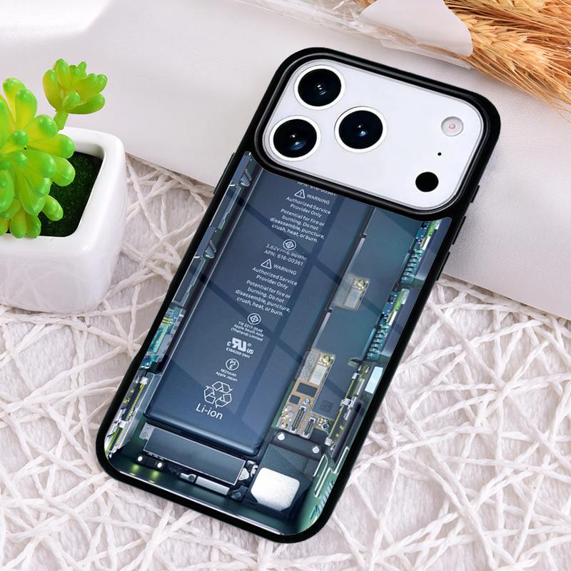 Motherboard Circuit Board Shockproof Phone Case for iPhone 17 Air 16e 15 11 12 14 13 Pro Max Cover Coque