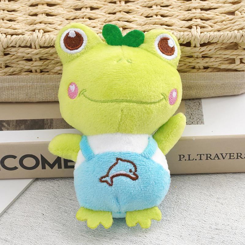 Adorable Plush Frog Toy Backpack Keychain Cute 12cm Animal Cartoon Accessory