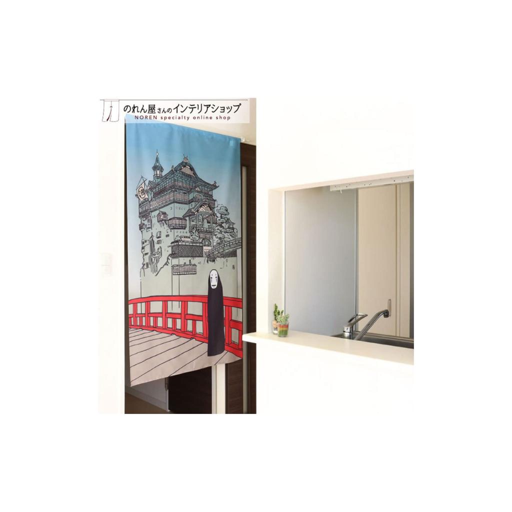 Noren Kobo Studio Ghibli Spirited Away Tapestry 85cm Wide x 150cm Room Privacy Bathhouse and 98069 Noren, Poster, Long, Divider, Screen, No-Face