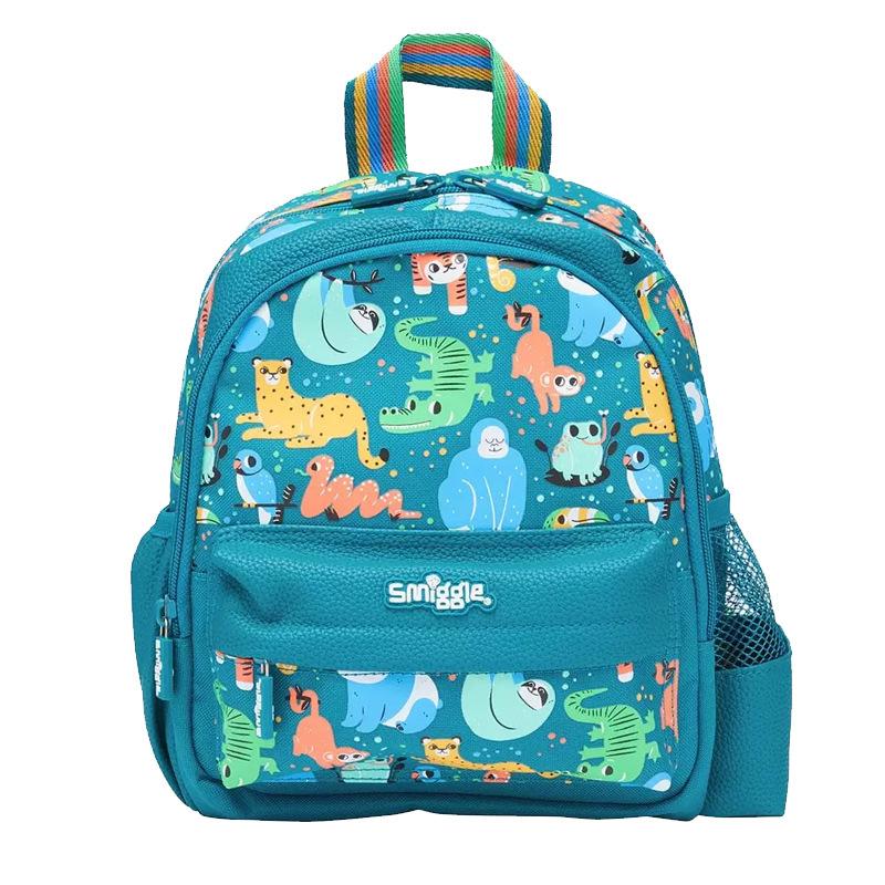 Smiggl Mini Square Lunch Bag with Buckle Ice Pack Kids Outdoor Backpack Small Shoulder Bag