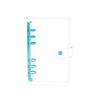 A5/A6 Transparent PVC Ring Binder Planner Cover with Snap Button and Multi-color Six-Hole Metal Clip