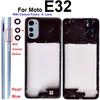 Middle Frame Cover For Motorola MOTO E22 E22i E32 E32S Middle Housing with Lens Frame Parts