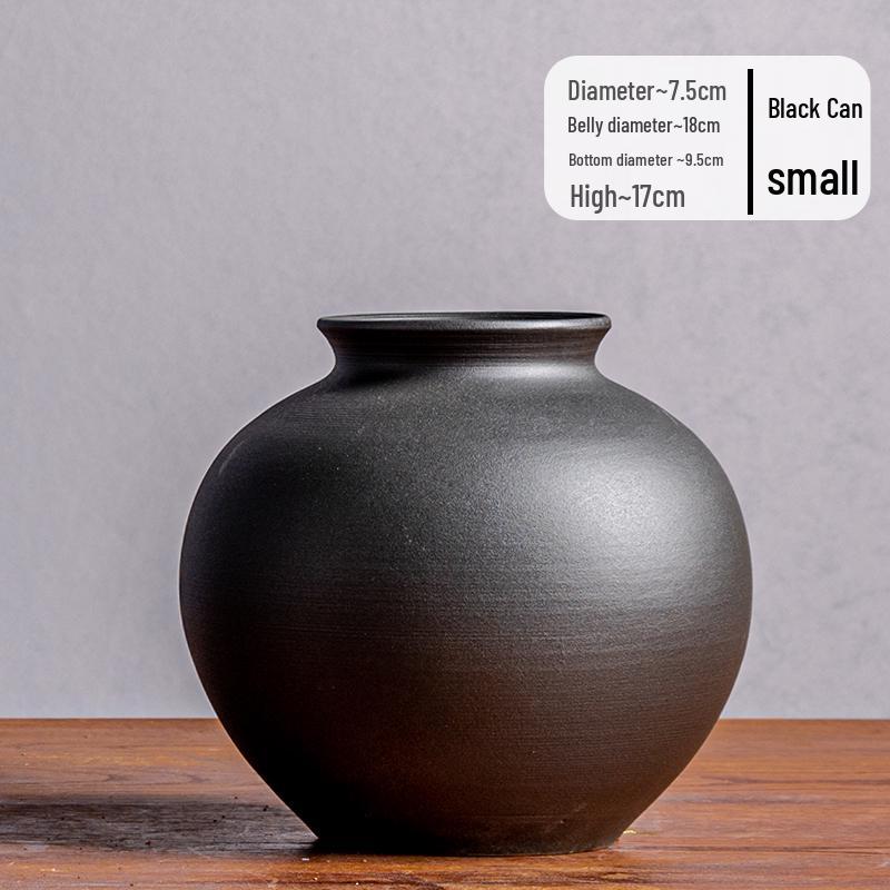 Цзиндэчжэньская керамическая ваза: Ретро-китайская керамика для цветочных композиций в гостиной или на обеденном столе.