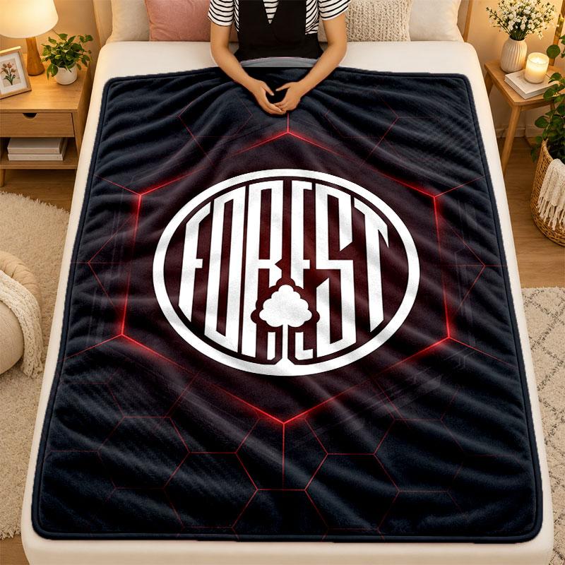 Flannel BlanketNottingham Forest Warm Soft Throw Blanket for Indoor Sofa Bed Living Room Use