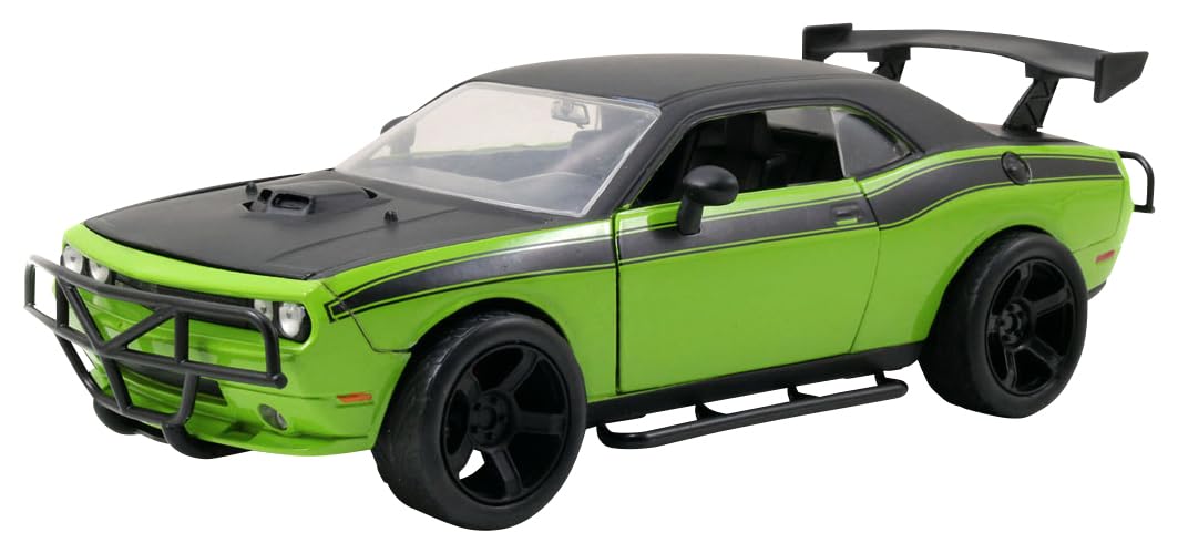 Kyosho Jada Toys Серия Форсаж Dodge Challenger Зеленый Готовая Модель JADA97131 и 1/24 F&F Внедорожник (Летти)