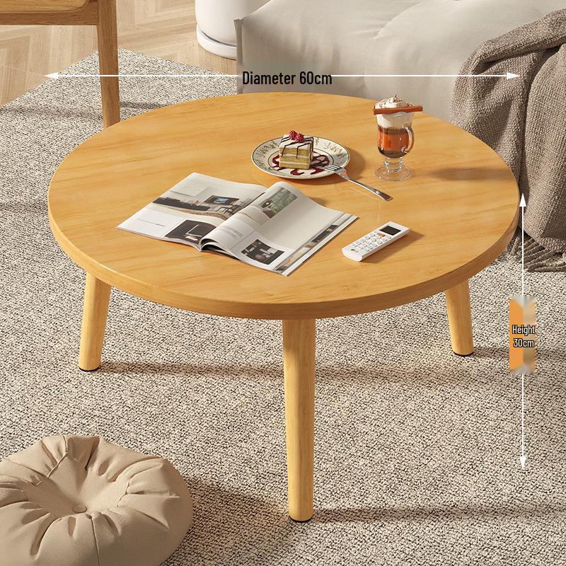 Round Coffee Table - Small, Stylish, Minimalist Side Table for Home, Balcony, or Sofa.