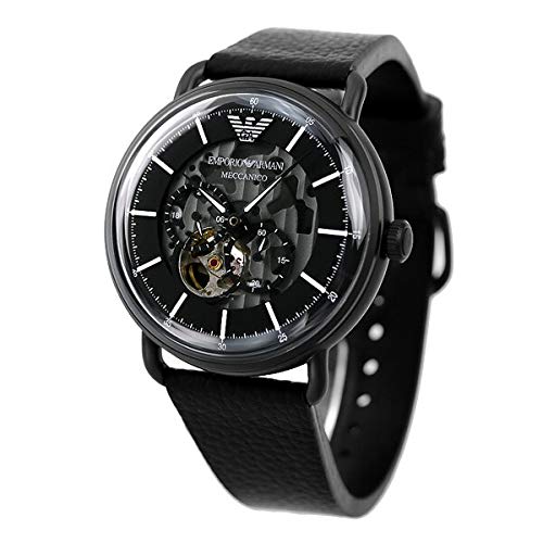 Emporio Armani Meccanico Aviator 43mm Skeleton Automatic Men's Watch AR60028