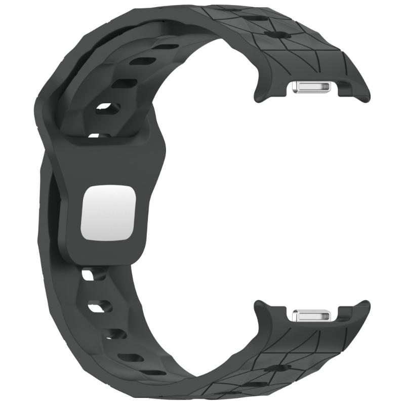 Adjustable Soccer Texture Watch Band For 8 Lightweight Breathable Silicone Gym Office Daily Use