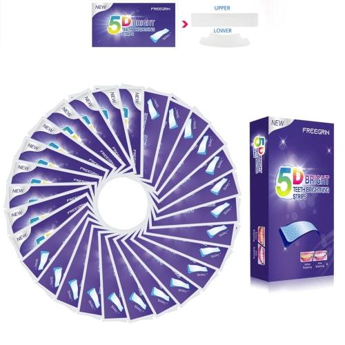 Regular Teeth Whitening: Whitening Sheets, Home Whitening, White Bright Packs with Xylitol, Removes Yellowing, Coffee and Wine Stains, Perfect for Hom