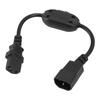 Power Extension Cable Switch IEC320 C14 Male To C13 Female 0.3 Meter Adapter Cable Power Supply Cord for Laptop Lamp