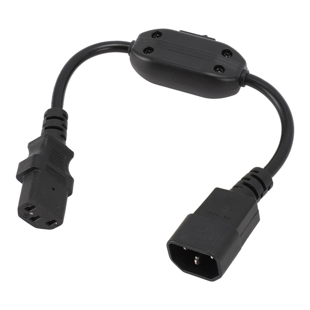 Power Extension Cable Switch IEC320 C14 Male To C13 Female 0.3 Meter Adapter Cable Power Supply Cord for Laptop Lamp