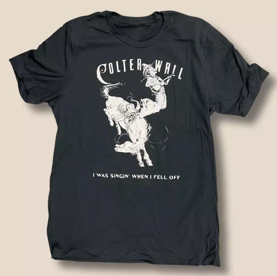 Colter Wall Singing Cowboy Cotton Black All Size Unisex Shirt Unisex T-Shirt XXL