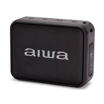 Aiwa BS-200BK Black TWS Bluetooth Speaker FM Radio IPX6 6W RMS