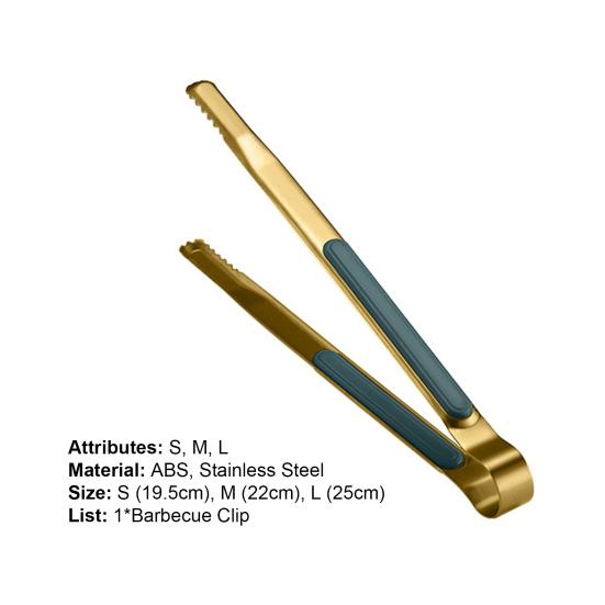 Lebensmittelzange Rutschfest Multifunktional Antihaft Edelstahl Salatzange für Küche