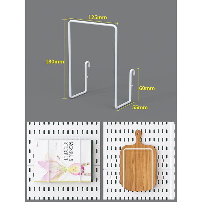 Wall-Mounted Pegboard Organizer with Accessories: Versatile Punch-Free Hanging System for Kitchens, Tool Rooms, and E-Sports Rooms.