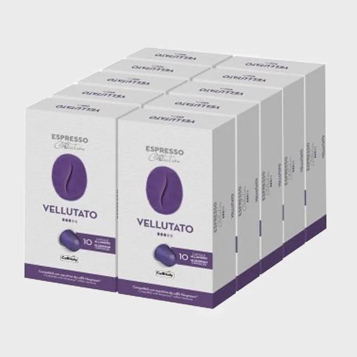 [Nespresso compatible by Capitali] Aluminum capsule coffee 10 packs (100 capsules)