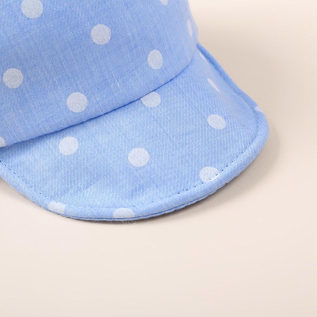 Kids Sun Cap Children Adorable Dots Style Sun Hat Toddler Photography Prop Cotton Hat with Ear