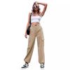 Ladies' Daily New Seasonal Commuting Business Leisure Pants With Pockets Made Of Pure Cotton And Comfortable Fit