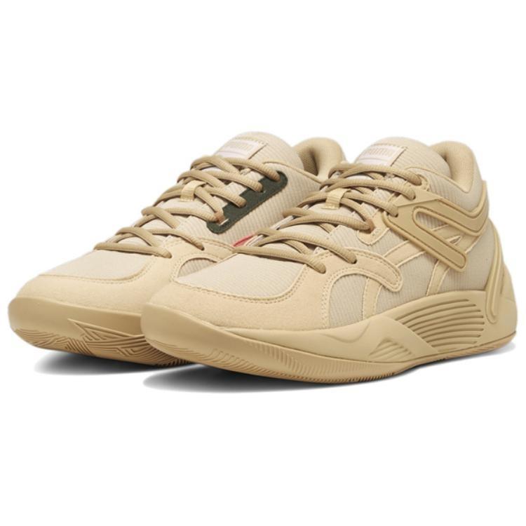 PUMA Trc Blaze Slip Resistant Abrasion Resistant Low top Basketball Shoes Unisex Camel 379088-01