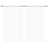 VidaXL Rideau en fils 2 pcs 100 x 250 cm Blanc