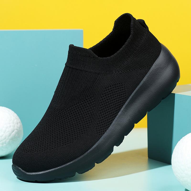 

Новый большой размер 46 легкий комплект повседневной обуви для пар, ленивая обувь, обувь на одной педали, обувь из летучей тканой сетки, обувь для вождения 36