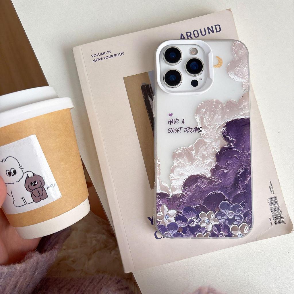 Oil Painting Clouds Soft Phone Case for iPhone 17 Pro Max/15/14/13 - Hot Seller for Women