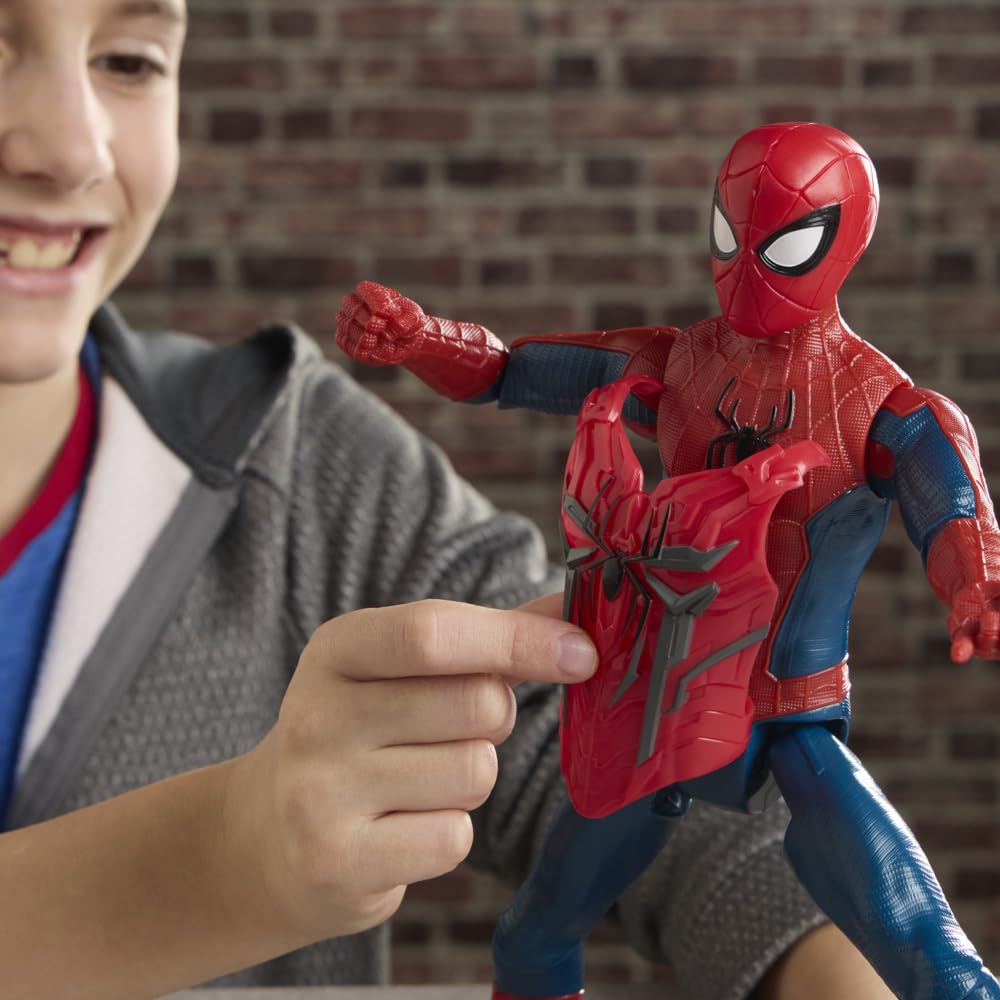 Marvel Spider-Man A New Day Titan Series 11.5-Inch Action Figure with Ultimate Mesh Gear Superhero Toy for Ages 4 and Up