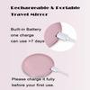LED Compact Mirror with Lights 1X/3X Magnification Pocket Mirror with Rechargeable Travel Portable Handheld Mirror for Gifts