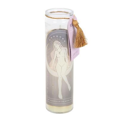 Selene Amethyst Crystal Tube Candle