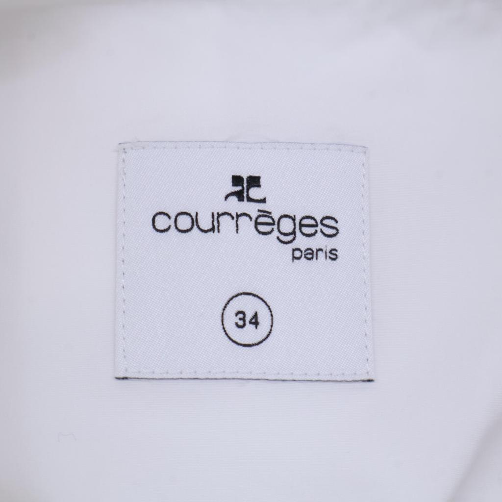 Courreges 24Stainless Steel 224CCH056CO01210001 MODULAR POPLIN" SHIRT tops 34Used