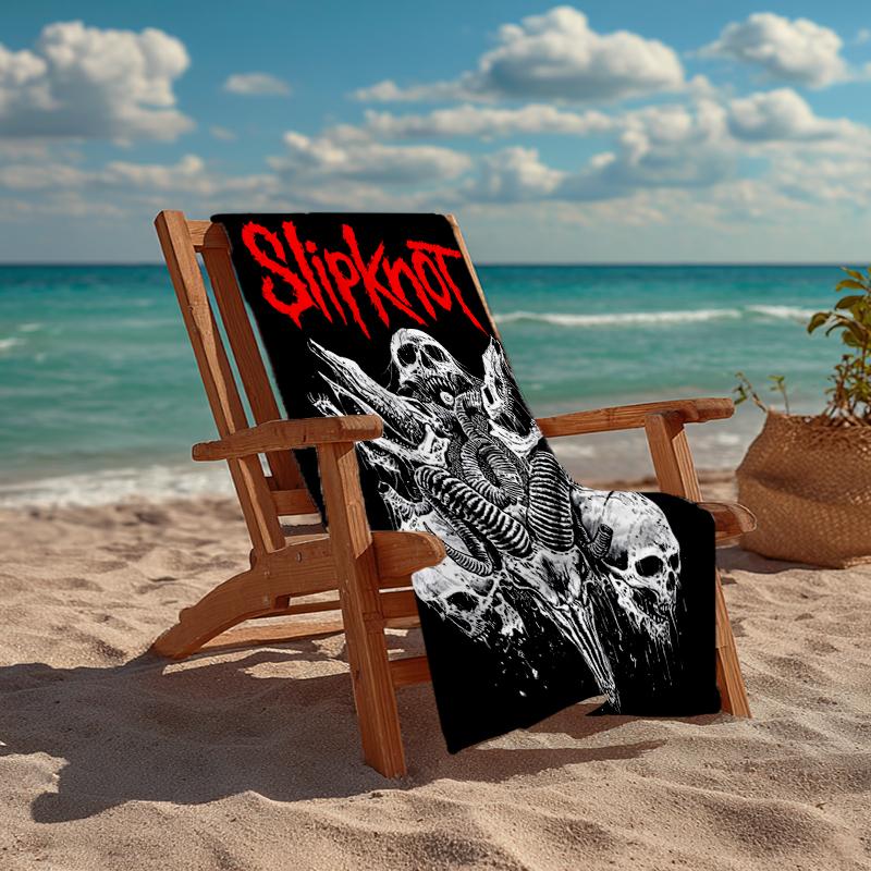 Slipknot Mode Strandtuch: Ideal für Sommerabenteuer Weich, saugfähig und schnell trocknend geeignet zum Schwimmen und Baden