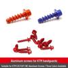 Colored Aluminum Screws for KTM/Husqvarna Models: Plastic Parts & Guards Modifications