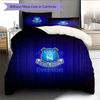 Everton F.C.  Pattern Bedding Quilt Set  Home Decoration  Gift (1 * Duvet Cover + 2 * Pillowcase  Without Core)