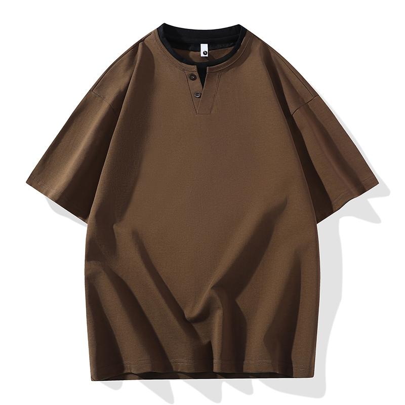 Thin breathable V-neck short-sleeved T-shirt men s sports half-sleeved T-shirt top 2XL