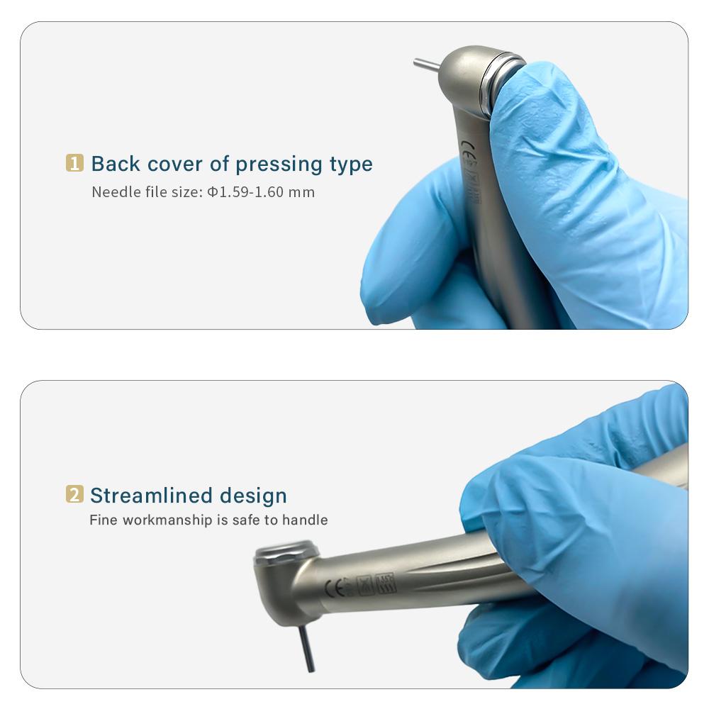 Niceden Push Button Dental High Speed Handpiece 2 Hole / 4 Hole Spray Dental Turbine Pana Max 2