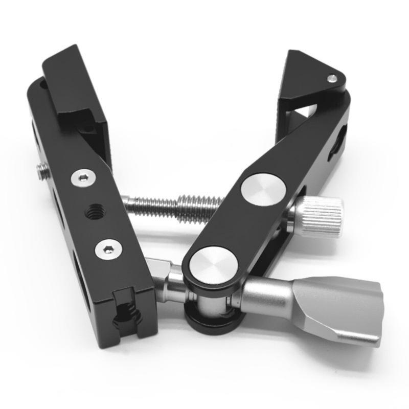 

Camera Super Clamp 1/4 3/8 Screw Mount Adapter Durability Aluminum Alloy Arm for DSLR and Lighting Equipment 1