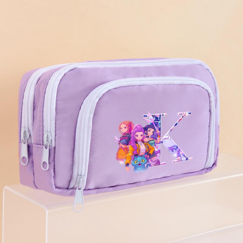 Kpop Dämonenjäger Federmäppchen Cartoon Kawaii Mädchen Stiftebox Stifthalter Tasche für Schüler Schulanfang Schreibwaren Geschenkartikel