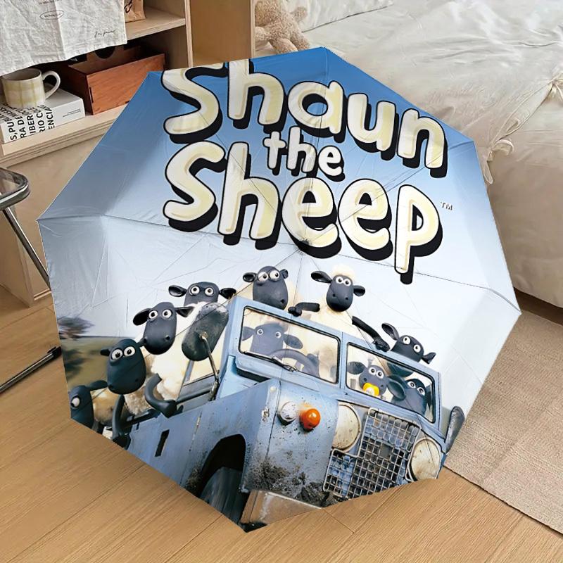 

1pc Shaun the Sheep Automatic Folding Umbrella, Portable Collapsible Design, Casual Outdoor Accessory L1127041